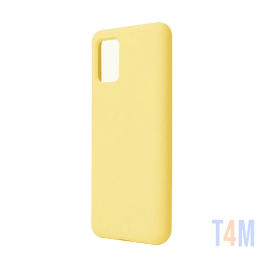 Capa de Silicone para Samsung Galaxy A91 Amarelo